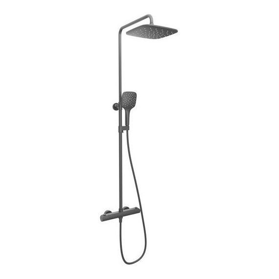 Душевая стойка с термостатом Ravak FL 091.20BL X070443, чёрный матовый - фото 2