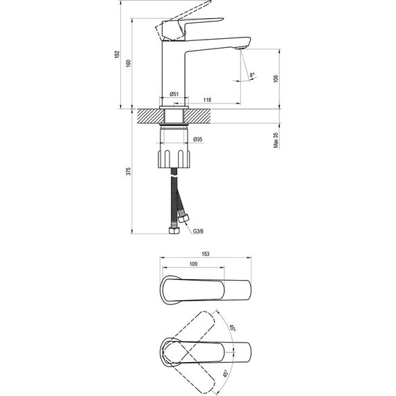 	Смеситель для раковины Ravak LF 012.00CR X070470 - фото 3