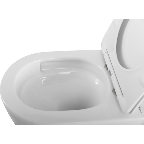 Унитаз подвесной безободковый BelBagno Senso-Tor BB017CH-TOR/SC (система смыва торнадо) с крышкой микролифт - фото 5