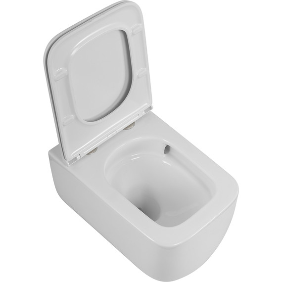 Унитаз подвесной безободковый BelBagno BB076CH-TOR/SC (система смыва торнадо) с крышкой микролифт - фото 9