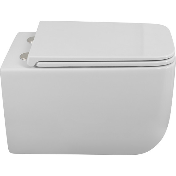 Унитаз подвесной безободковый BelBagno BB076CH-TOR/SC (система смыва торнадо) с крышкой микролифт - фото 10