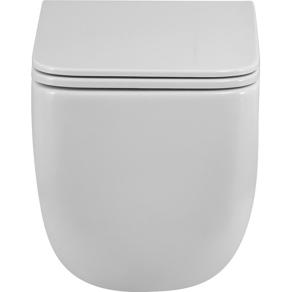 Унитаз подвесной безободковый BelBagno BB076CH-TOR/SC (система смыва торнадо) с крышкой микролифт - фото 11