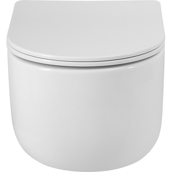 Унитаз подвесной безободковый BelBagno Soft-Tor BB084CH-TOR/SC (система смыва торнадо) с крышкой микролифт - фото 11