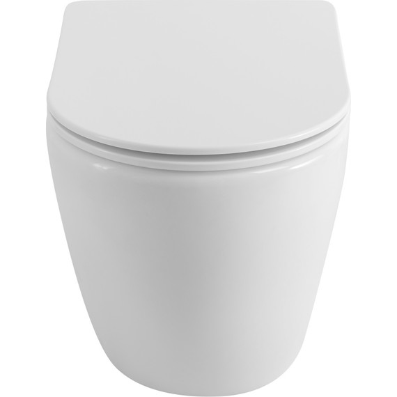 Унитаз приставной безободковый BelBagno Sfera-R BB2141CBR/SC с крышкой микролифт - фото 6