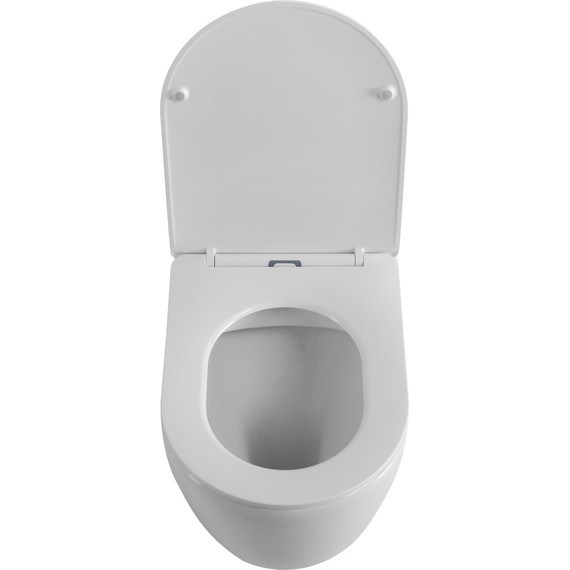 Унитаз приставной безободковый BelBagno Sfera-R BB2141CBR/SC с крышкой микролифт - фото 9