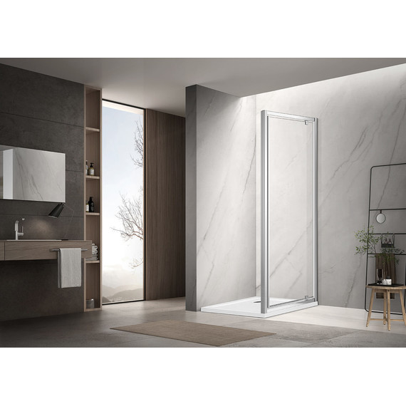 Душевая дверь Aquatek 80 см AQ ARI PI 08020CH, хром/прозрачное - фото 5