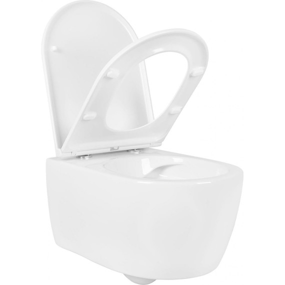 Унитаз подвесной безободковый Aquatek Европа AQ1106-00 с крышкой микролифт - фото 7