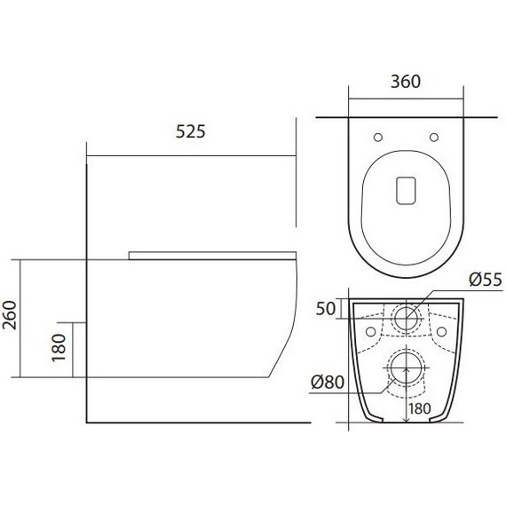 Унитаз подвесной безободковый Aquatek Европа AQ1106L-00 с крышкой микролифт - фото 11