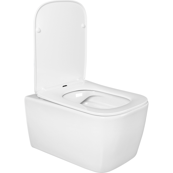 Унитаз подвесной безободковый Aquatek Либра AQ1148N-00 с тонкой крышкой микролифт - фото 6