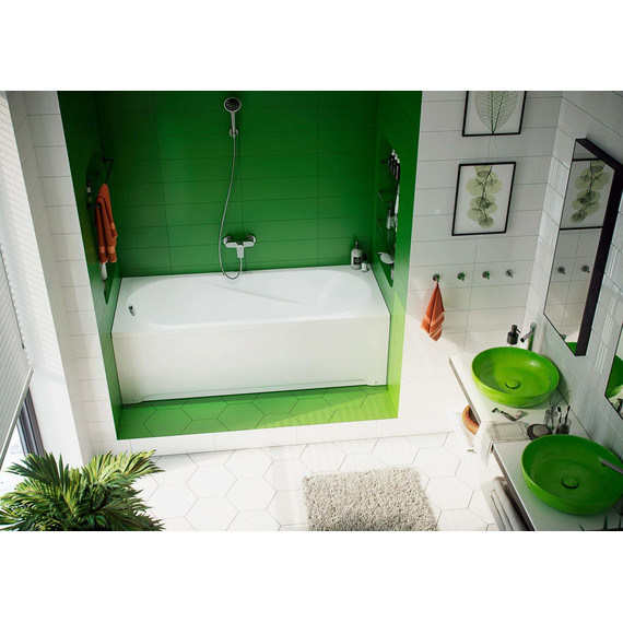 Ванна акриловая Aquatek Lifestyle Либерти 160x70 см BER160-0000001, Размер - мм: 1600х700 - фото 7