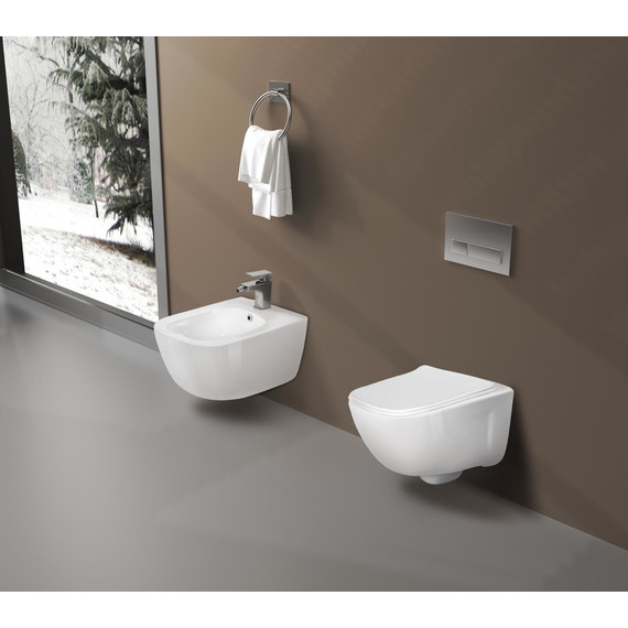 Унитаз подвесной безободковый Aquatek Дива AQ2012-00 с крышкой микролифт - фото 8