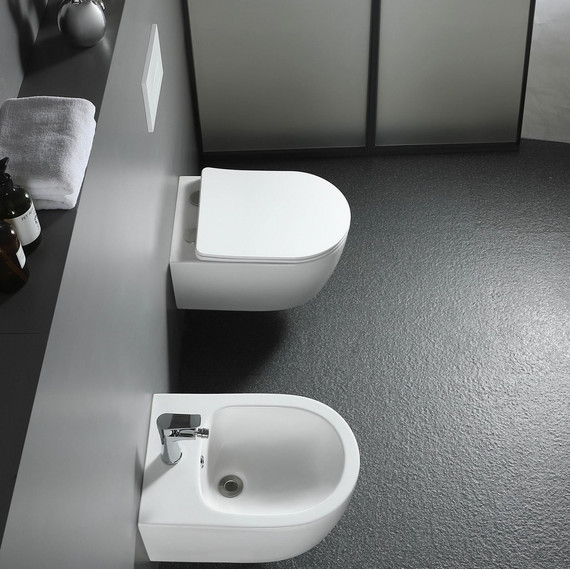 Унитаз подвесной безободковый Aquatek Европа AQ1900T-00 с тонкой крышкой микролифт (Система смыва торнадо) - фото 17