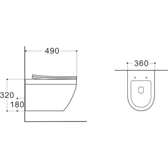 Унитаз подвесной безободковый Aquatek Лея AQ1199-00 с тонкой крышкой микролифт - фото 7
