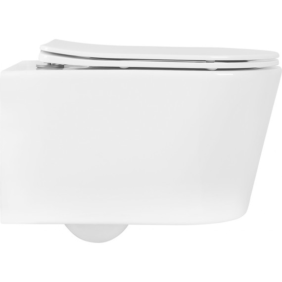 Унитаз подвесной безободковый Aquatek Оберон AQ1365T-00 с тонкой крышкой микролифт (Система смыва торнадо) - фото 10