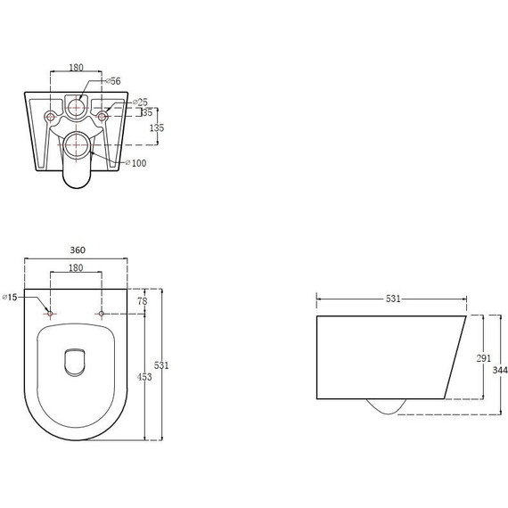 Унитаз подвесной безободковый Aquatek Оберон AQ1365T-00 с тонкой крышкой микролифт (Система смыва торнадо) - фото 15
