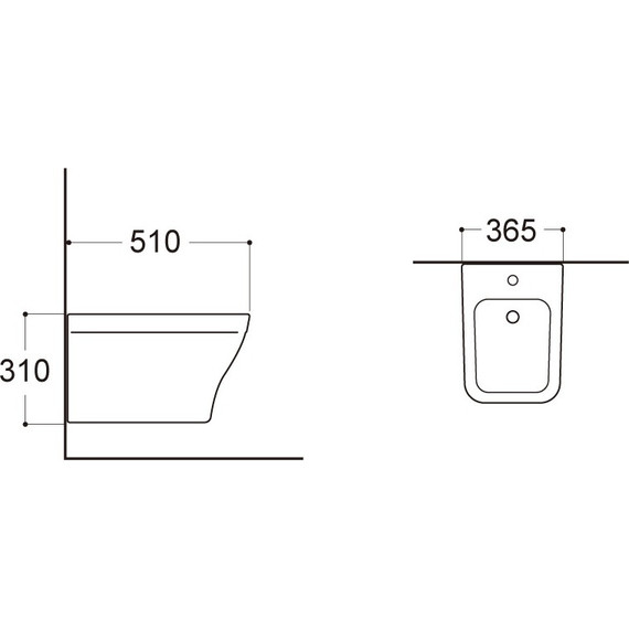 Биде подвесное Aquatek Амадео AQ1663-00 - фото 4