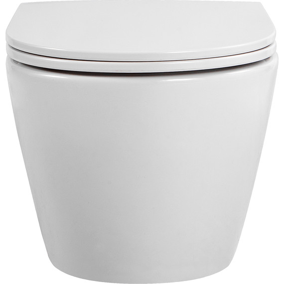 Унитаз подвесной безободковый Aquatek Европа AQ1900T-00 с тонкой крышкой микролифт (Система смыва торнадо) - фото 12