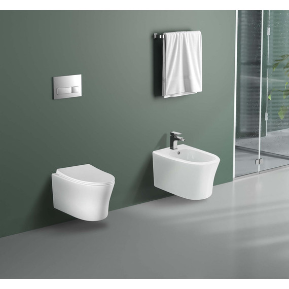 Унитаз подвесной безободковый Aquatek Ника AQ2009-00 с крышкой микролифт - фото 7