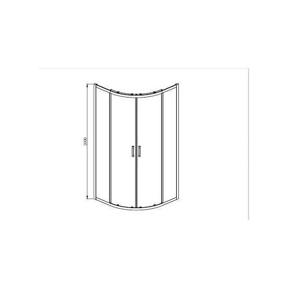 Душевое ограждение Aquatek 90x90 см AQ ARI RO 09020BL, чёрный/прозрачное - фото 7