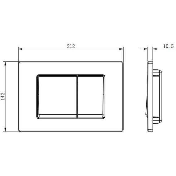 Кнопка смыва Aquatek Small TDI-0000005 - фото 2