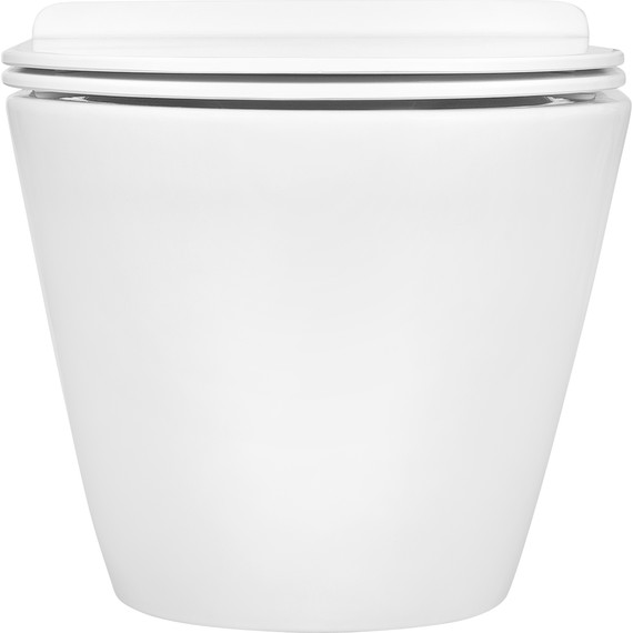 Унитаз подвесной безободковый Aquatek Альфа AQ1910-00 с тонкой крышкой микролифт - фото 5