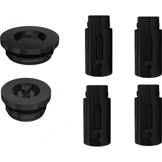 Полотенцесушитель водяной Aquatek Альфа с полкой П10 500х800 мм AQ RRP1080BL чёрный муар - фото 3