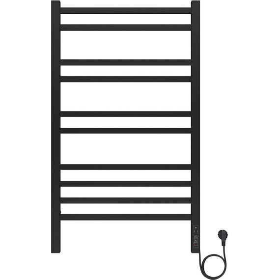 Полотенцесушитель электрический Aquatek Альтаир П10 500х900 мм AQ EL KP1090BL, чёрный муар - фото 2