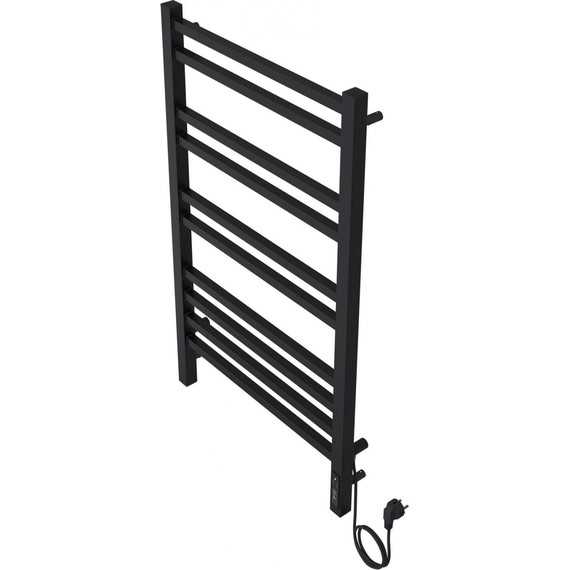 Полотенцесушитель электрический Aquatek Альтаир П10 500х900 мм AQ EL KP1090BL, чёрный муар - фото 6