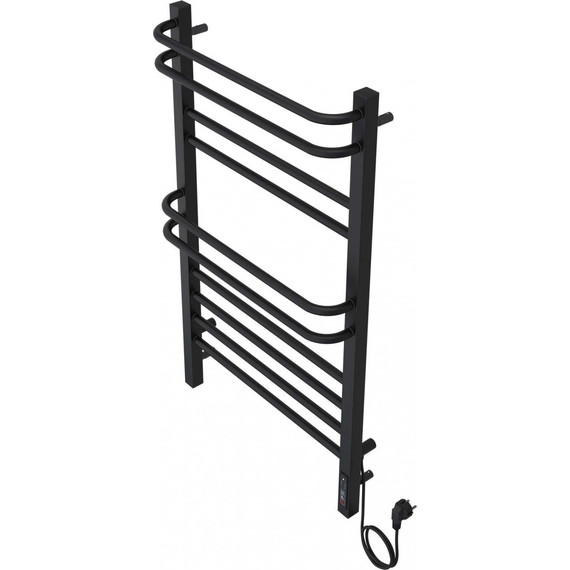 Полотенцесушитель электрический Aquatek Бетта П10 500х900 мм AQ EL KRC1090BL, чёрный муар - фото 6