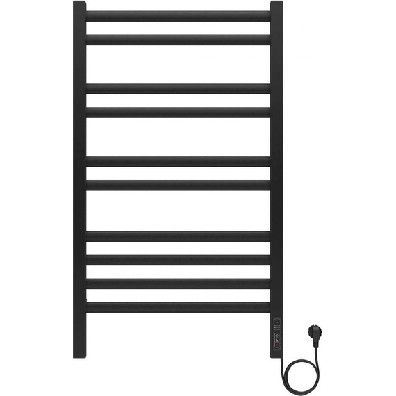 Полотенцесушитель электрический Aquatek Поларис П10 500х900 мм AQ EL KO1090BL, чёрный муар - фото 2