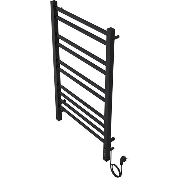 Полотенцесушитель электрический Aquatek Поларис П10 500х900 мм AQ EL KO1090BL, чёрный муар - фото 6