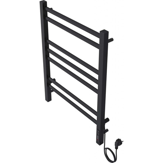 Полотенцесушитель электрический Aquatek Поларис П7 500х700 мм AQ EL KO0770BL, чёрный муар - фото 6