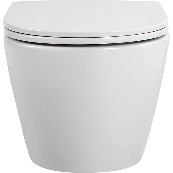 Инсталляция с подвесным унитазом комплект: TECEbase 2.0 9400412 с подвесным безободковым унитазом Aquatek Европа AQ1900T-00 сиденье микролифт, крепление, кнопка смыва хром глянцевый (Система смыва торнадо) - фото 8