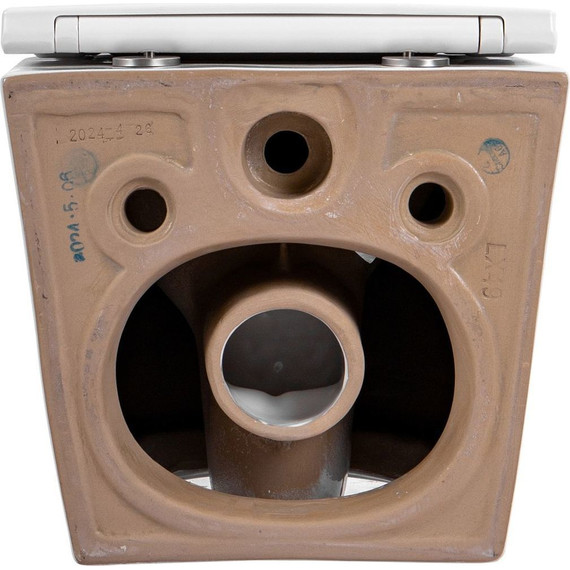 Инсталляция с подвесным унитазом комплект: Loranto 4501 с подвесным безободковым унитазом Aquatek Европа AQ1900T-00 сиденье микролифт (Система смыва торнадо) - фото 9