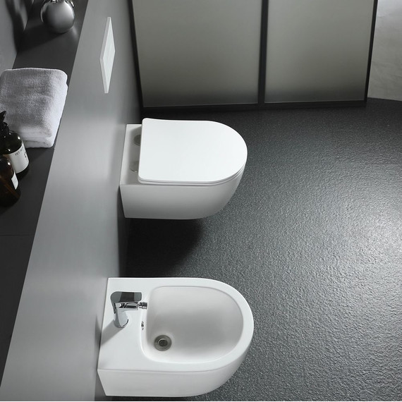 Инсталляция с подвесным унитазом комплект: Grohe Rapid SL 38772001+38732WM0 с подвесным безободковым унитазом Aquatek Европа AQ1900T-00 сиденье микролифт, крепление, кнопка смыва белый матовый (система смыва Торнадо), Цвет производителя: белый матовый - фото 17