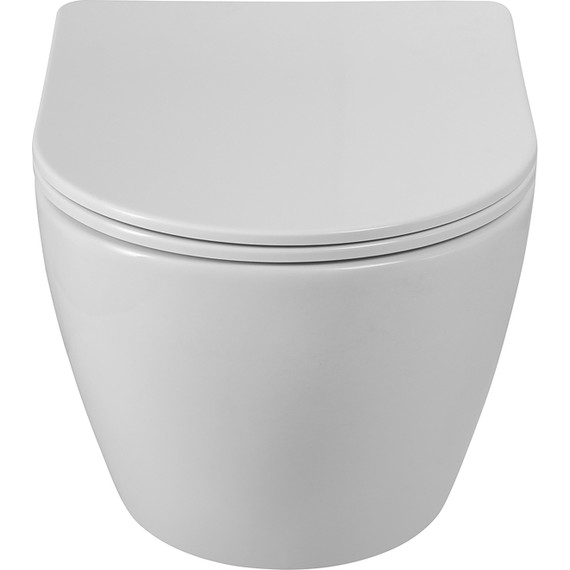 Унитаз подвесной безободковый BelBagno Sfera-Tor BB046CH-TOR/SC (система смыва торнадо) с крышкой микролифт - фото 15