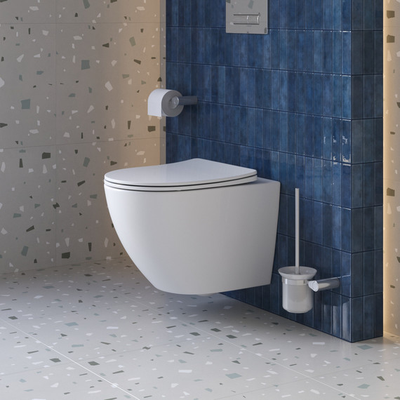 Унитаз подвесной безободковый BelBagno Sfera-Tor BB046CH-TOR/SC (система смыва торнадо) с крышкой микролифт - фото 6