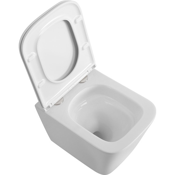 Унитаз подвесной безободковый BelBagno Ardente-Tor BB520CH-TOR/SC (система смыва торнадо) с крышкой микролифт - фото 10