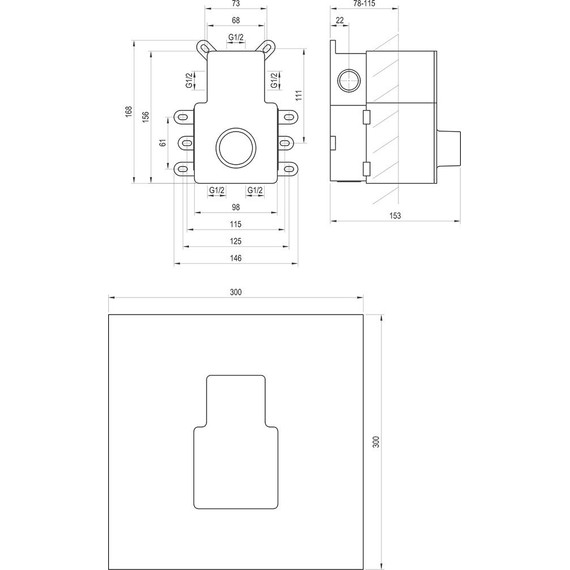 Скрытая часть Ravak R-box RB 07F.50 X070235 - фото 4