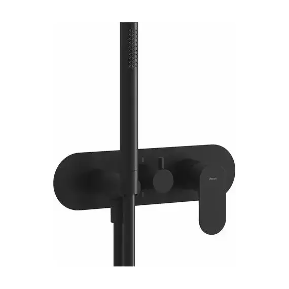 Смеситель для душа Ravak 3 потребителя Eleganta EL 068.20BLM.O3+S X070296, чёрный матовый - фото 