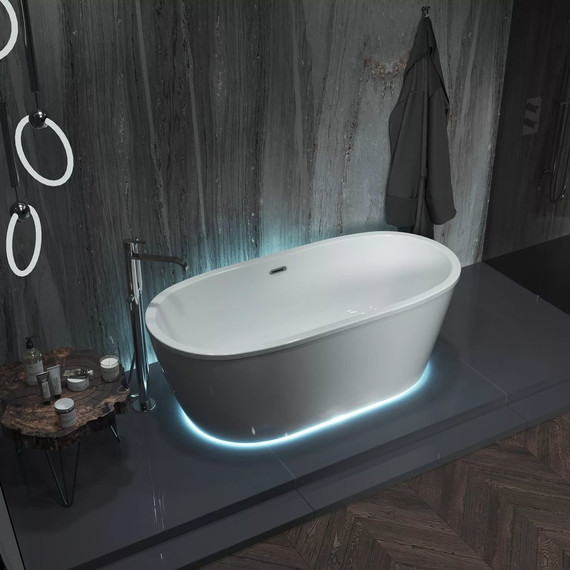 Ванна отдельностоящая Aima Tondo 174x80 см (с подсветкой) - фото 2