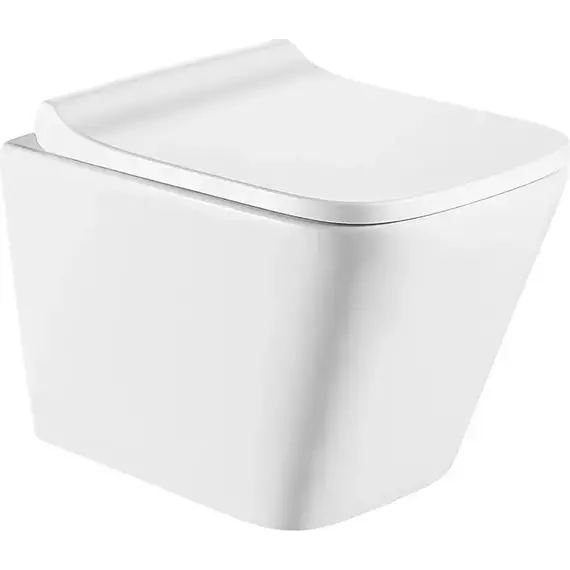 Унитаз подвесной безободковый Veconi Pulito Rimless VCN2-49R с крышкой микролифт - фото 