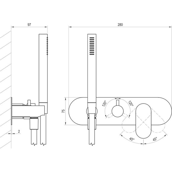 Смеситель для душа Ravak 3 потребителя Eleganta EL 068.00CR.O3+S X070216 - фото 5