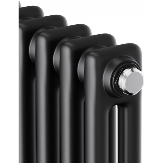 Вертикальный радиатор Royal Thermo Insignia C2180 200x1800 мм (4 секции) чёрный - фото 3