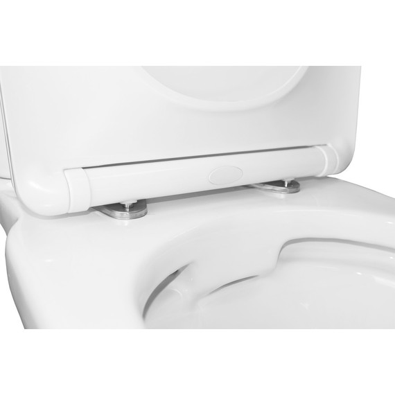 Унитаз-компакт безободковый Azario Wandy AZ-56D с тонкой крышкой микролифт - фото 7