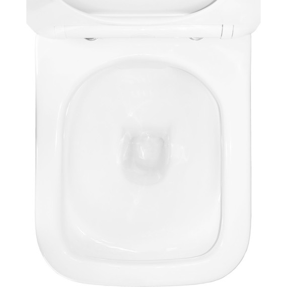 Унитаз-компакт безободковый Azario Wandy AZ-56D с тонкой крышкой микролифт - фото 9