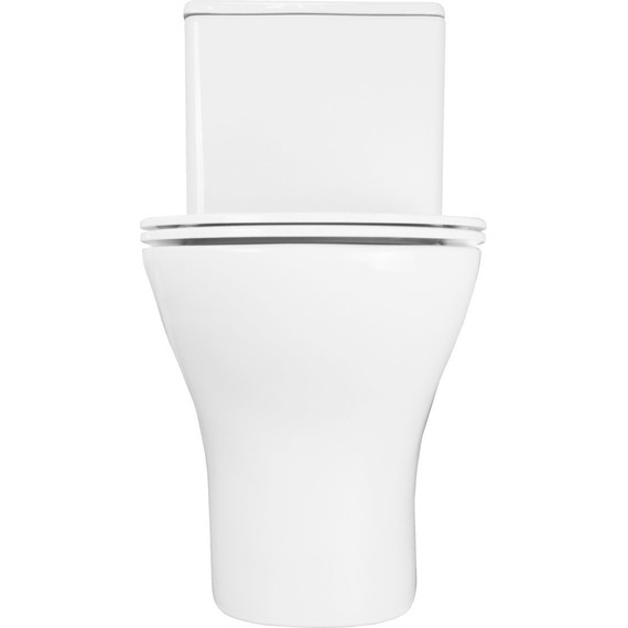 Унитаз-компакт безободковый Azario Terni AZ-8618T с крышкой микролифт (система смыва Торнадо) - фото 12