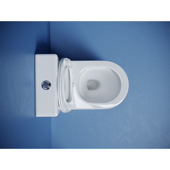 Унитаз-компакт Ceramicanova Metropol CN4001T с тонкой крышкой микролифт (система смыва Торнадо) - фото 7
