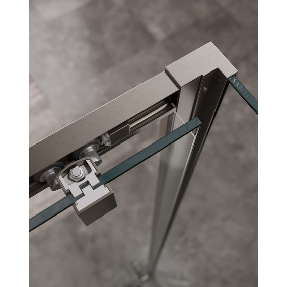 Душевое ограждение Cezares 160x90 см MOLVENO-AH-12-160/90-C-GM-IV, оружейная сталь/прозрачное - фото 4