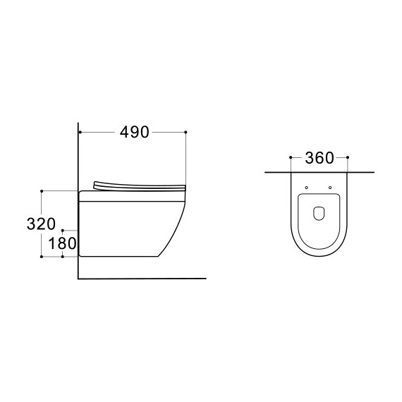 Унитаз подвесной безободковый Aquatek Лея AQ1199T-00 с крышкой микролифт (система смыва Торнадо) - фото 8